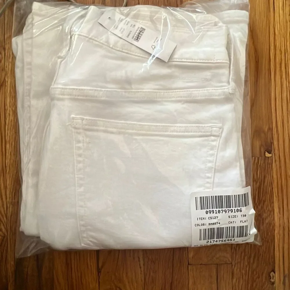 J. Crew Slim-wide jean in White NWT Size 30T